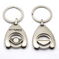 China Maker Handmade Bulk Cheap Custom Shape Fancy Metal Cool Logo Euro Coin Printing Key Holder